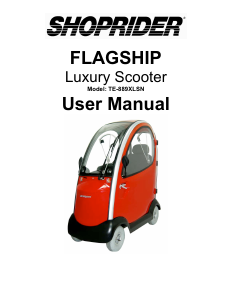 Manual Shoprider Flagship (TE-889XLSN) Mobility Scooter