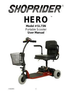 Manual Shoprider Hero Mobility Scooter