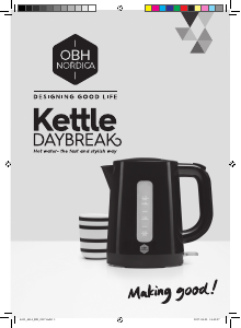 Manual OBH Nordica 6414 Daybreak White Kettle