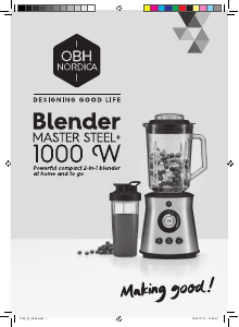 Manual OBH Nordica 7748 Master Steel+ Blender