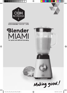 Manual OBH Nordica 7765 Miami Midnight Blender