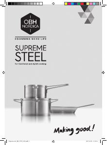 Käyttöohje OBH Nordica 8217 Supreme Steel Pannu