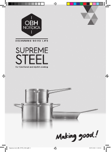 Käyttöohje OBH Nordica 8316 Supreme Steel Pannu