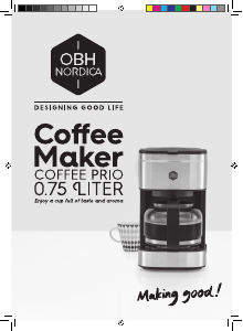 Bruksanvisning OBH Nordica 2349 Coffee Prio Kaffemaskin