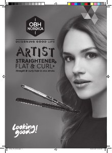Manual OBH Nordica 3076 Flat & Curl+ Hair Straightener