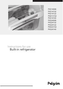 Manual Pelgrim PKS24122 Refrigerator