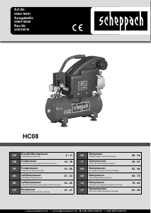 Handleiding Scheppach HC08 Compressor