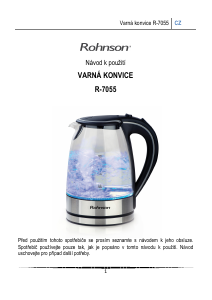Manuál Rohnson R-7055 Konvice