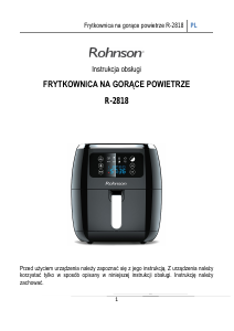 Instrukcja Rohnson R-2818 Frytkownica