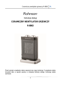 Instrukcja Rohnson R-8063 Ogrzewacz