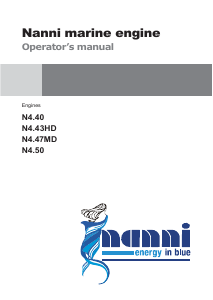 Handleiding Nanni N4.43HD Scheepsmotor