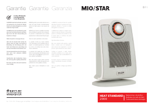 Manuale Mio Star Heat Standard 2000 Termoventilatore