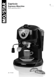 Bedienungsanleitung Mio Star 7173.048 Espressomaschine