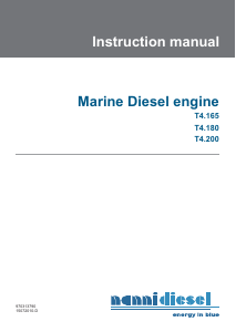 Manual de uso Nanni T4.165 Motor de barco