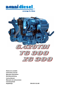 Manual de uso Nanni T6.300 Motor de barco