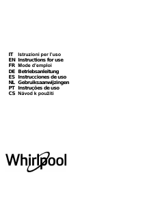 Manuale Whirlpool WVH 92 K Piano cottura