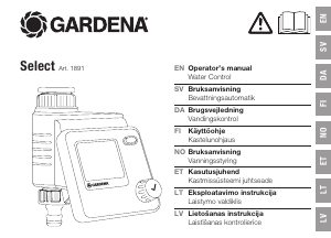 Handleiding Gardena 1891 Select Besproeiingscomputer