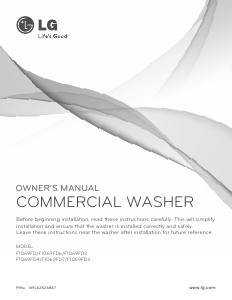 Manual LG F1069FD6 Washing Machine