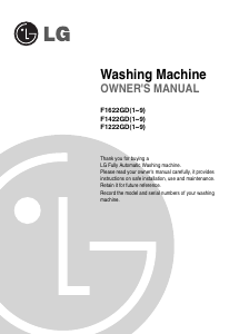 Manual LG F1622GD5 Washing Machine