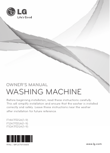 Manual LG F14A7FDSA Washing Machine