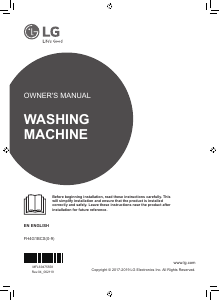 Manual LG FH4G1BCS2 Washing Machine
