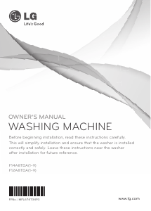 Manual LG F12A8TDA6 Washing Machine