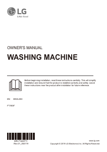 Manual LG F4V508WS Washing Machine