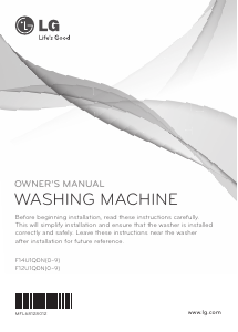 Manual LG F14U1QDN1 Washing Machine
