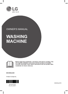 Manual LG FH4G1VCN2 Washing Machine