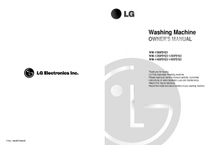 Manual LG WD-1260FHD Washing Machine