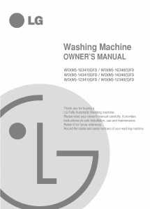 Handleiding LG WD-16341FD Wasmachine