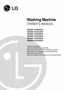 Manual LG WD-14336FD Washing Machine