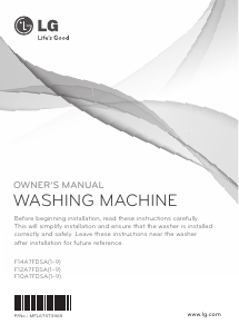 Manual LG F14A7FDSA5 Washing Machine