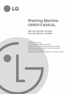 Handleiding LG WD-14316RD Wasmachine