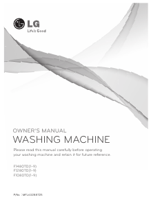 Manual LG F1280TD6 Washing Machine