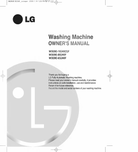 Handleiding LG WD-10240F Wasmachine