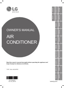Manual LG P09EN Air Conditioner