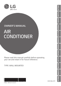 Manual LG P12RL Air Conditioner