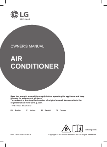 Manual LG S09EQ Air Conditioner
