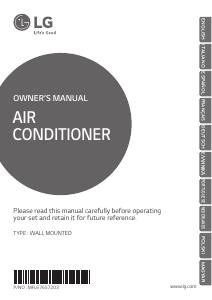 Manual LG P18RK Air Conditioner