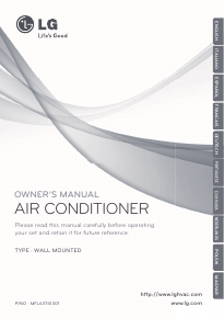 Manual LG S18AQU Air Conditioner
