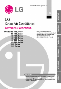 Manual LG ASNH306MLM0 Air Conditioner