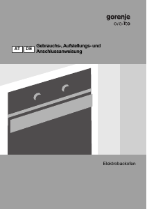 Bedienungsanleitung Gorenje BO73ORA-W Backofen