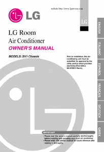 Manual LG AS-H186VDL2 Air Conditioner