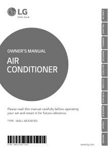 Manual LG P24RK Air Conditioner