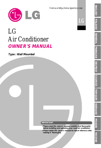 Manual LG CS12AF Air Conditioner