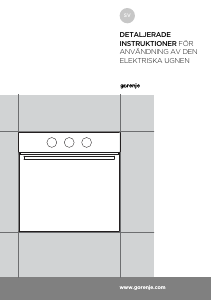 Bruksanvisning Gorenje BO615E17X Ugn