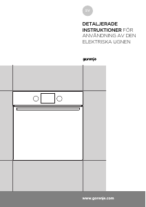 Bruksanvisning Gorenje BO637E14B Ugn