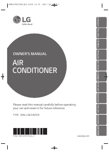 Manual LG P24EL Air Conditioner