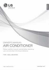 Manual LG S18AT Air Conditioner
